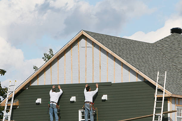 Professional Siding Replacement technician working in Moon, VA